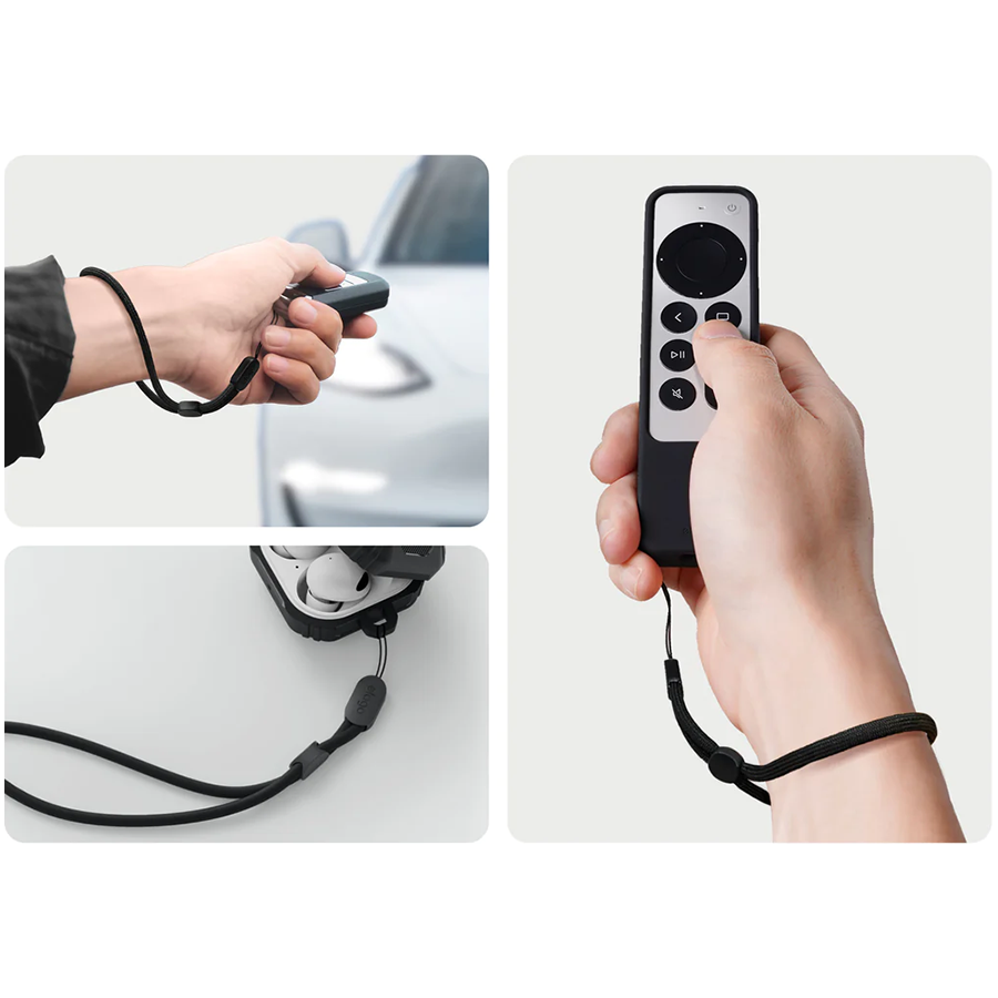 ELAGO Nylon Wrist Round Strap для AirPods Pro (Gen2), Чёрный