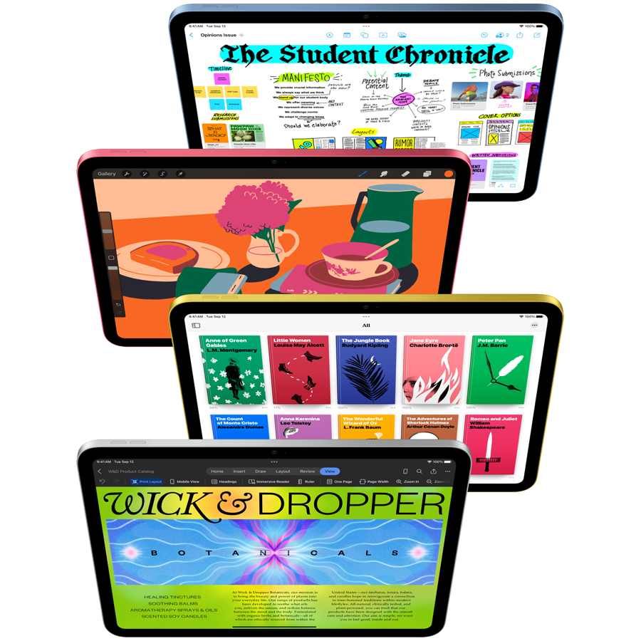 iPad A16, 128 ГБ Wi-Fi 2025, Серебристый