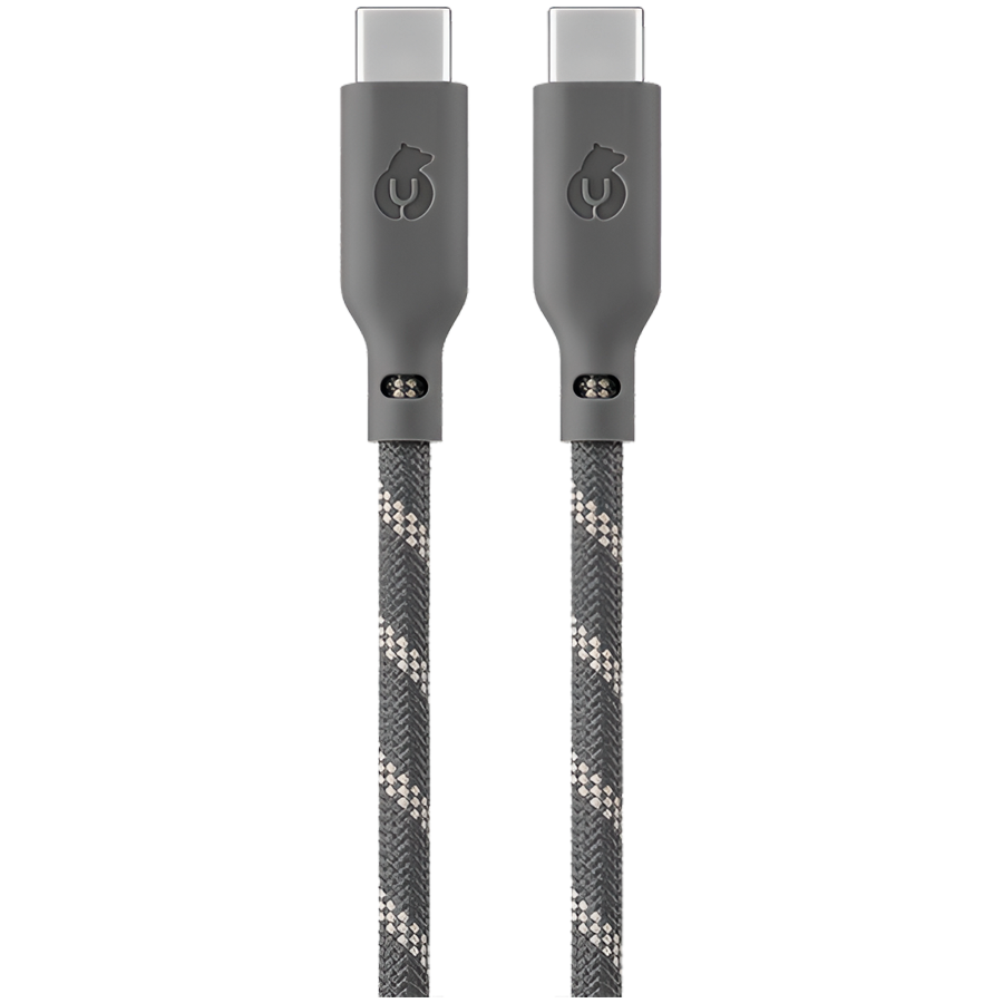 Кабель зарядный uBear Trend Cable USB-C/USB-C 1.2м, 60W, Серо-бежевый