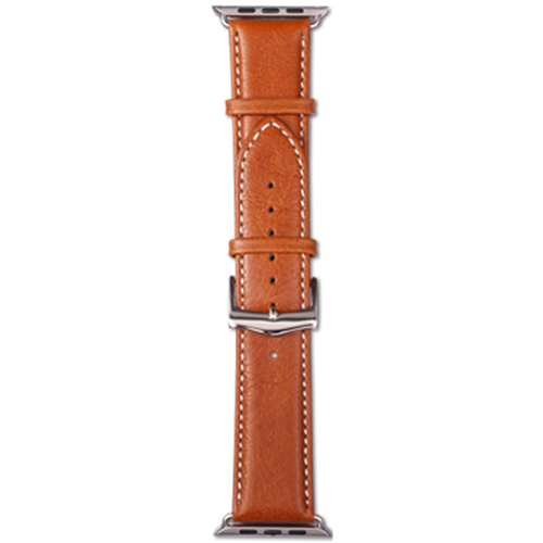 Ремешок DBRAMANTE1928 Copenhagen для Apple Watch 42мм Copenhagen StrapРемешок Copenhagen с застёжкой серебристого цвета Желтовато-коричневый42/44/45 mm