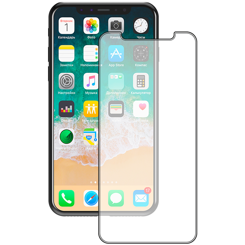 Защитное стекло DEPPA  для iPhone X/Xs/11 Pro