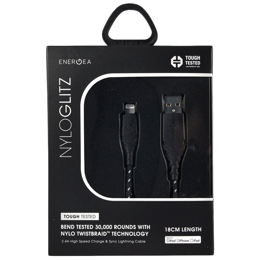 ENERGEA Кабель-переходник с USB на Lightning NyloGlitz