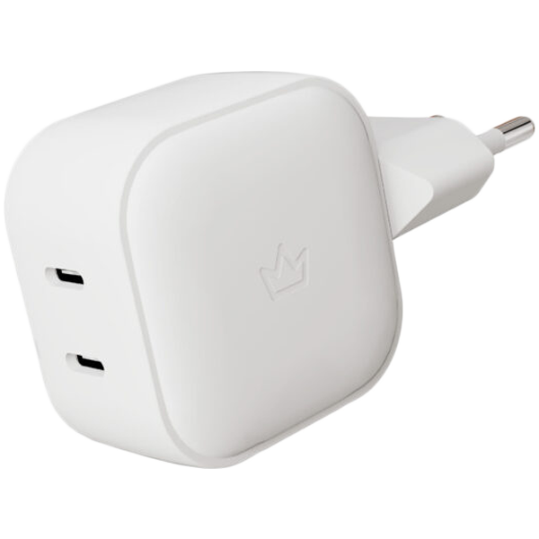 Сетевое зарядное устройство VLP G-Charge 45Вт USB-C+USB-C, PD, QC, белый
