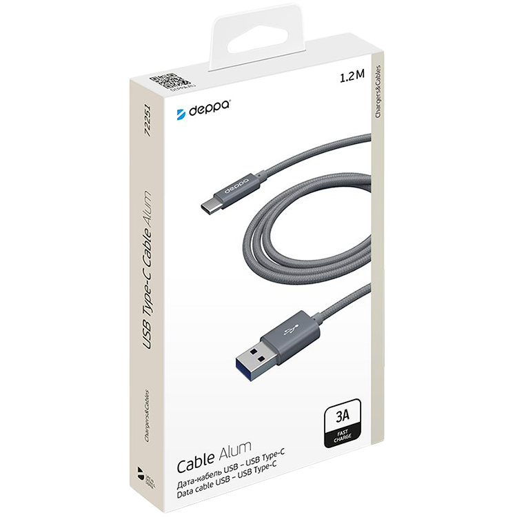 DEPPA Кабель-переходник с USB на USB-С