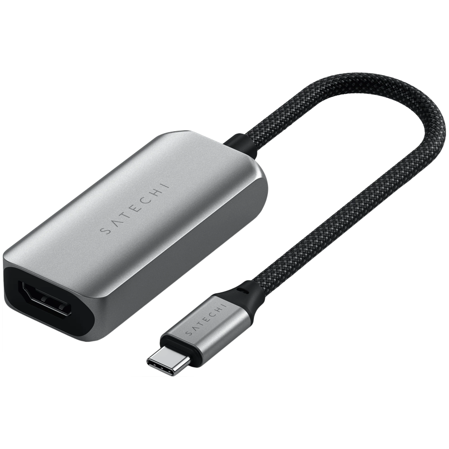 Адаптер Satechi USB-C To HDMI 2.1 8K Adapter. Цвет: серый космос