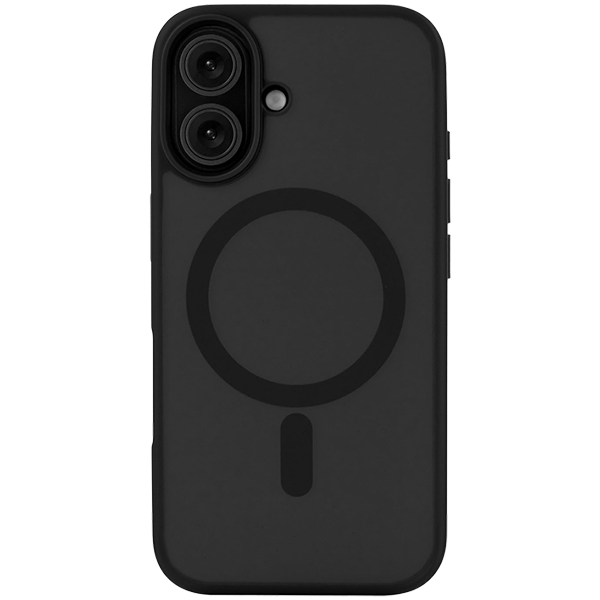 Чехол защитный uBear Cloud Mag Case iPhone 16, силк-тач, черный