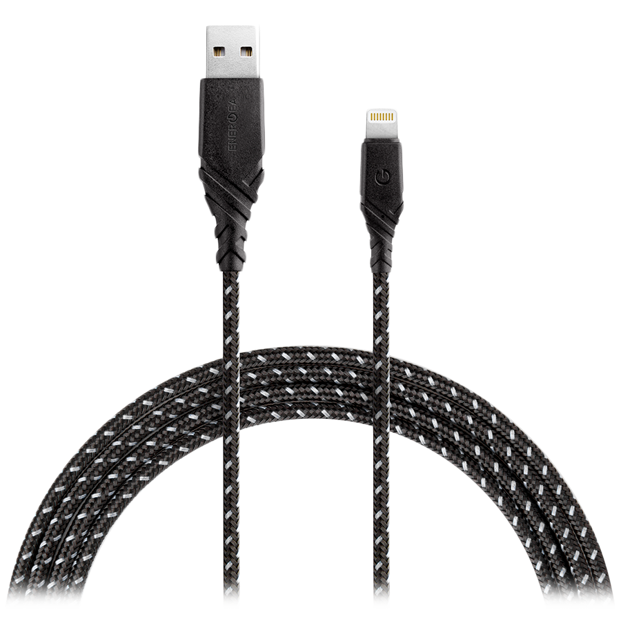 ENERGEA Кабель-переходник с USB на Lightning NyloGlitz