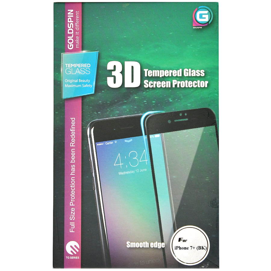 Защитное закаленное стекло GOLDSPIN 3D для iPhone 7 Plus/8 Plus