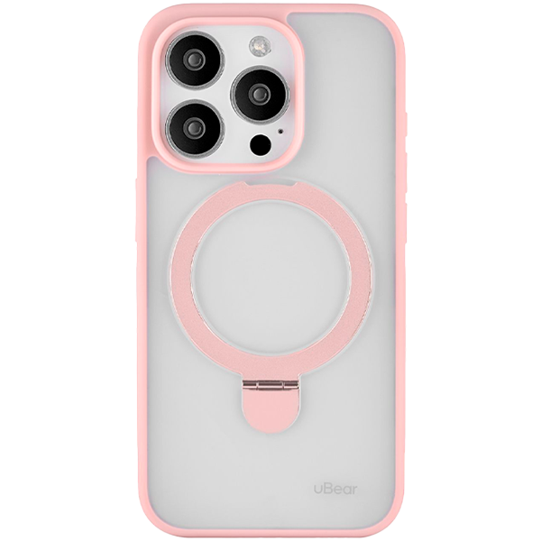 Чехол защитный uBear Clip Mag Case, iPhone 15 Pro Max, MagSafe, розовый