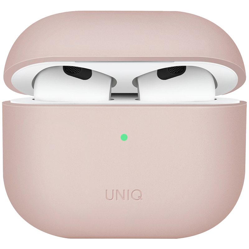 Чехол UNIQ LINO  Розовый для AirPods (Gen3)