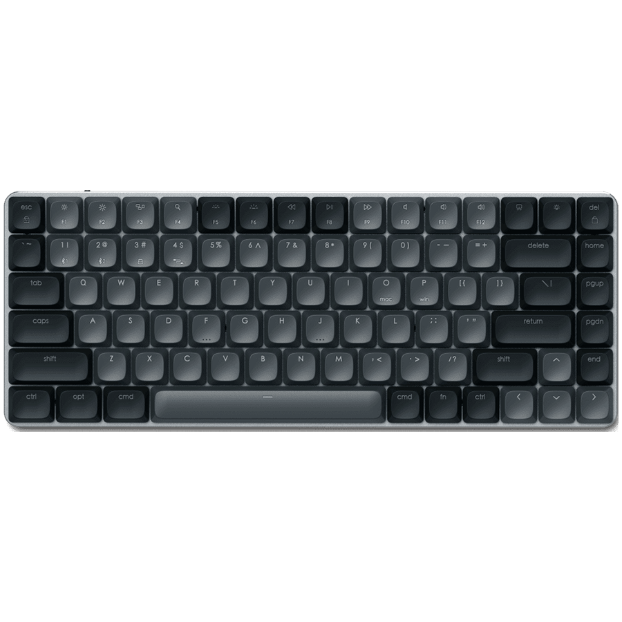 Клавиатура механическая с подсветкой Satechi SM1 Slim Mechanical Backlit Bluetooth Keyboard, темно-серый