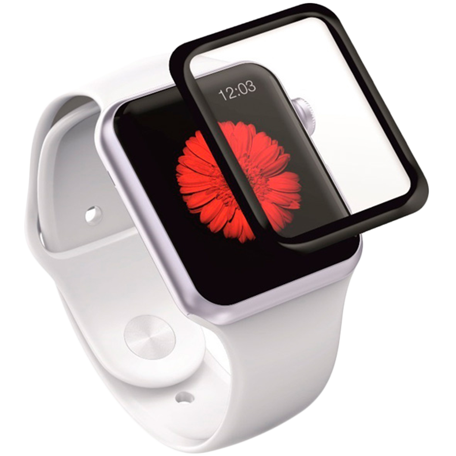 Защитное закаленное стекло RED LINE Corning Full screen(3D) для Apple Watch
