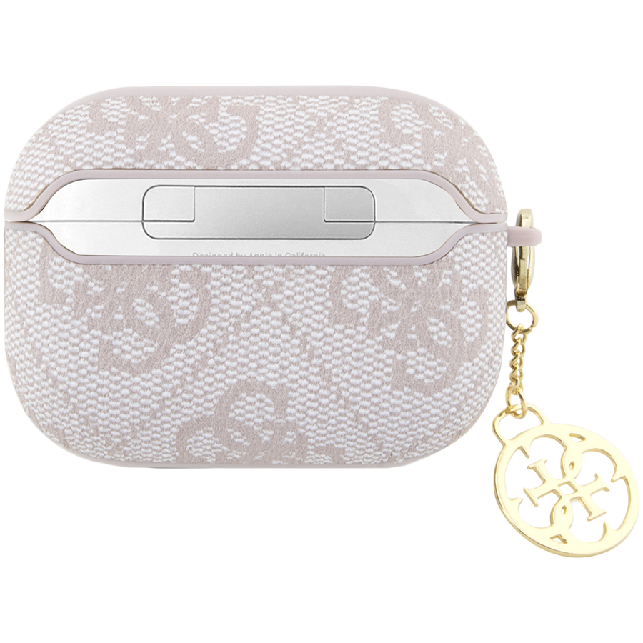 Чехол GUESS PU leather 4G  Розовый для AirPods Pro (Gen2)