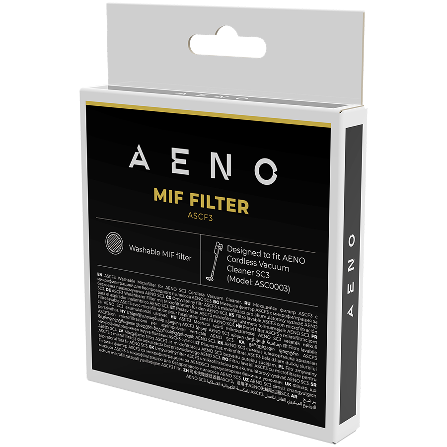AENO  для ASC0003, БелыйМоющийся фильтр MIF