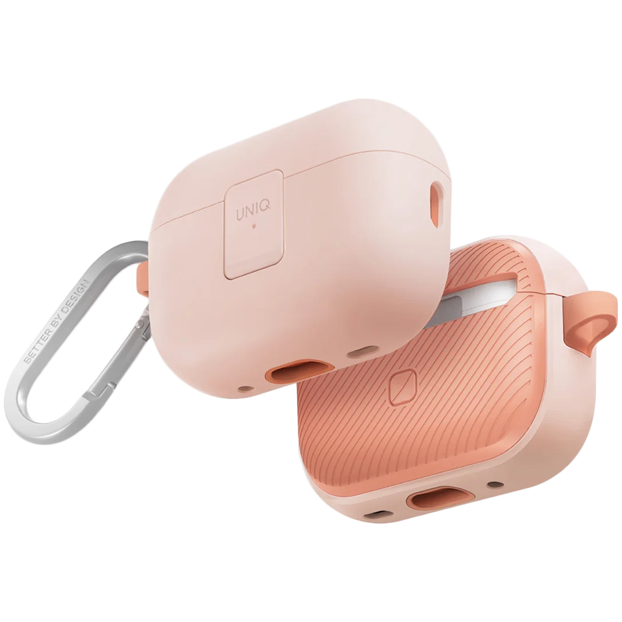 Uniq для Airpods Pro 2 чехол CLYDE Lock case Light Pink/Crepe Pink