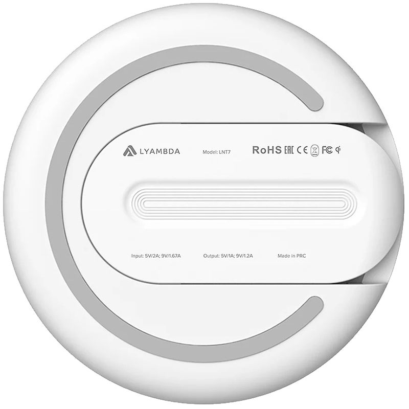 Беспроводное зарядное устройство LYAMBDA LNT7A, 12.5 Вт, Белый