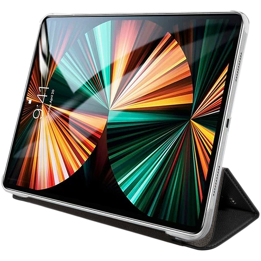 Обложка Smart Folio LAGERFELD Saffiano Ikonik Patch  Чёрная для iPad Pro 11-inch (4th поколение)/Pro 11 дюймов (3-го поколения)