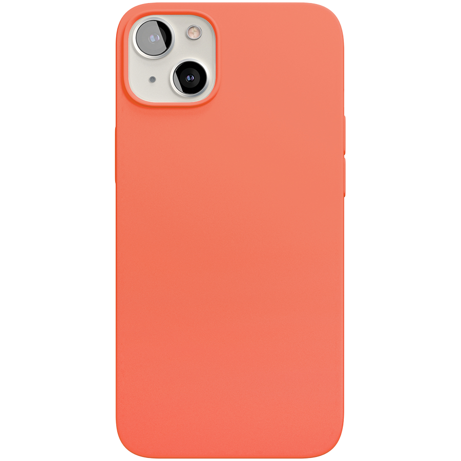 Силиконовый чехол VLP c MagSafe для iPhone 13 Mini, коралловый