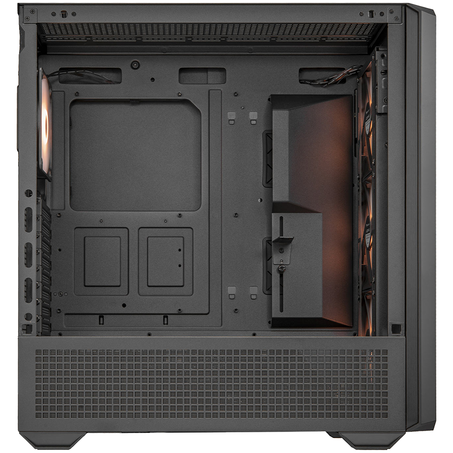 Корпус COUGAR GAMING MX600 Full Tower,  Extended ATX, 11 слотов, USB 3.2, USB 3.0, Аудио разъем, Power Button, Кнопка управления RGB, Светодиодный индикатор, PSU optional, Window, Поддержка системы жидкостного охлаждения, Вентиляторы с RGB подсветкой, Чёр