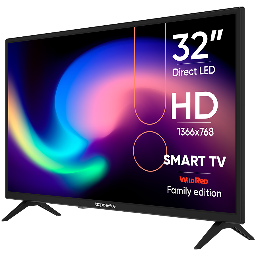 Смарт ТВ TOPDEVICE, ЖК, 32", Белый