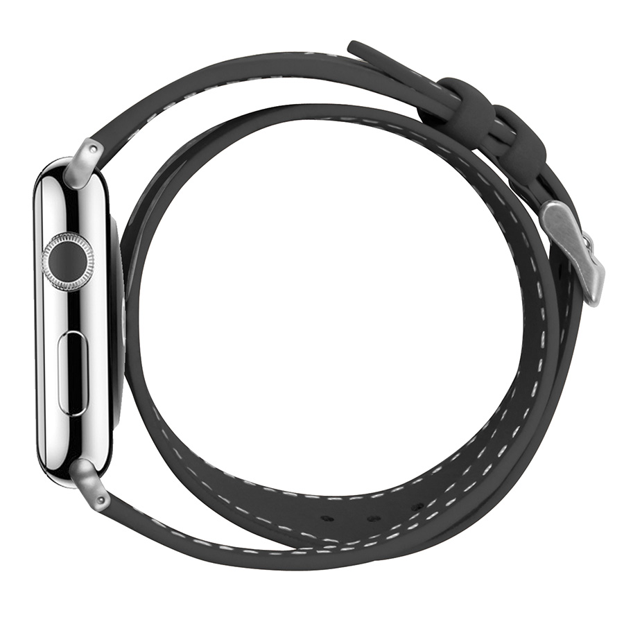 Ремешок COZISTYLE Double Tour Leather Watch bandКожаный ремешок Double Tour Чёрный42/44/45 mm