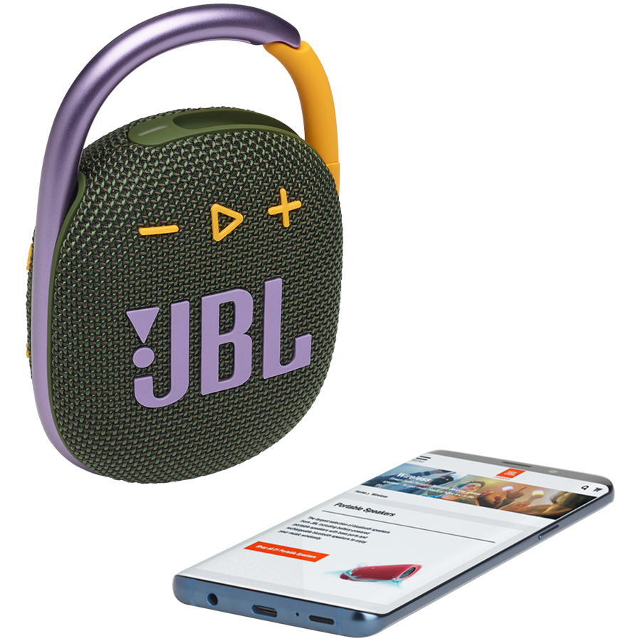 Портативная колонка JBL Clip 4 Зеленый