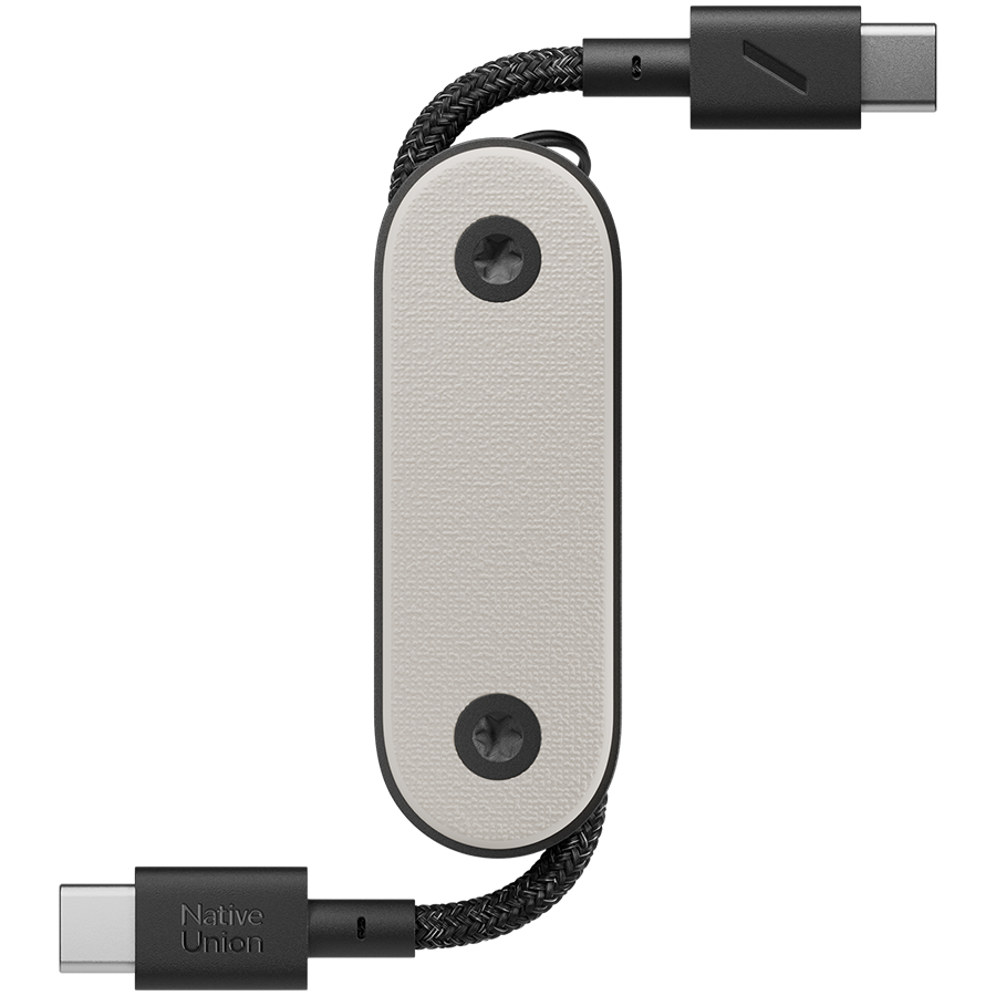 POCK-C-SAN-NP POCKET CABLE -C TO C SANDSTONE, брелок с зарядным кабелем, серый