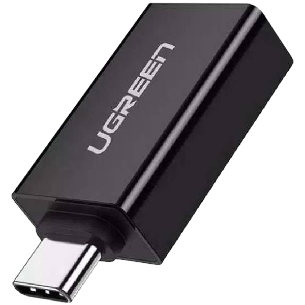 Переходник UGREEN US173-20808  Type C (M) to USB-A 3.0 (F)  5 Gb/s, пластиковый, Black