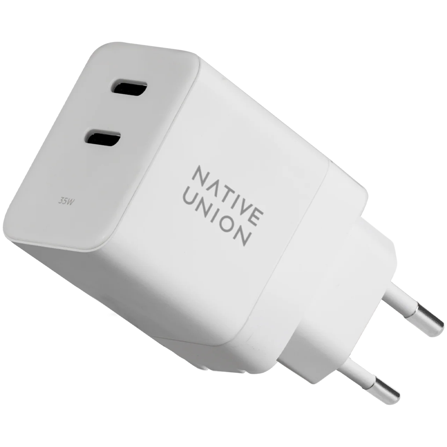 FAST GAN CHARGER 35W-WHITE-EU, СЗУ 35W,  разъёмы USB-C . Цвет: белый