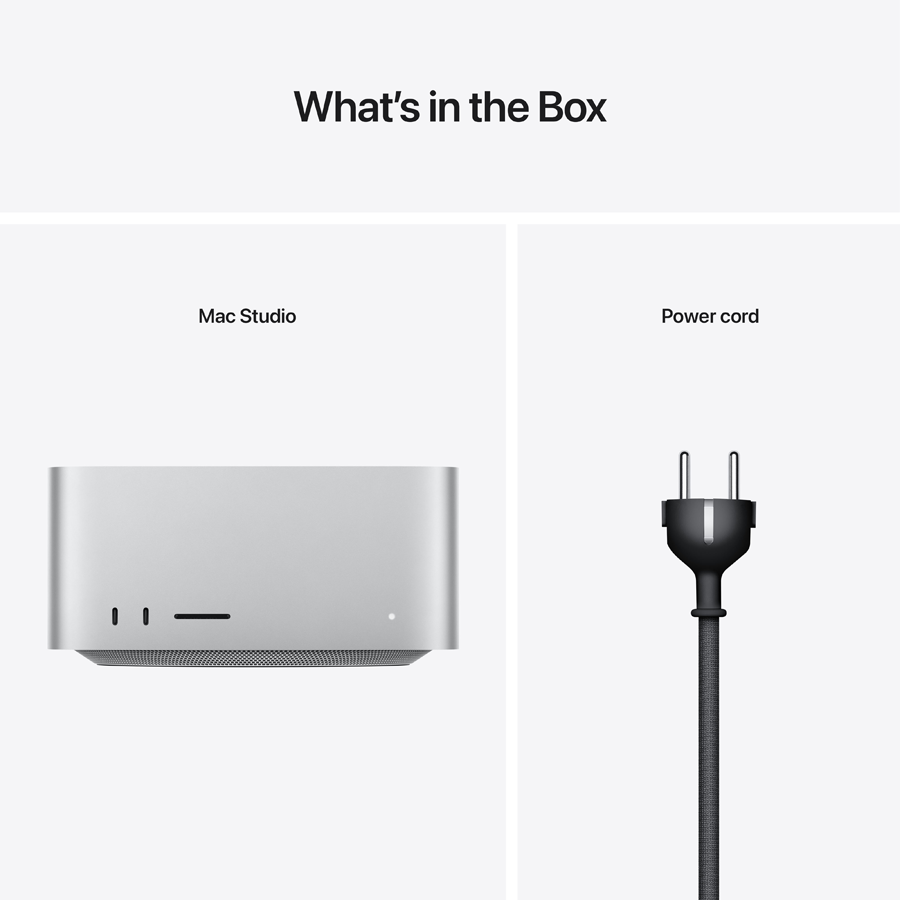 Mac Studio M1 Ultra (20C CPU 48C GPU), 64ГБ, 1ТБ SSD, Серебристый