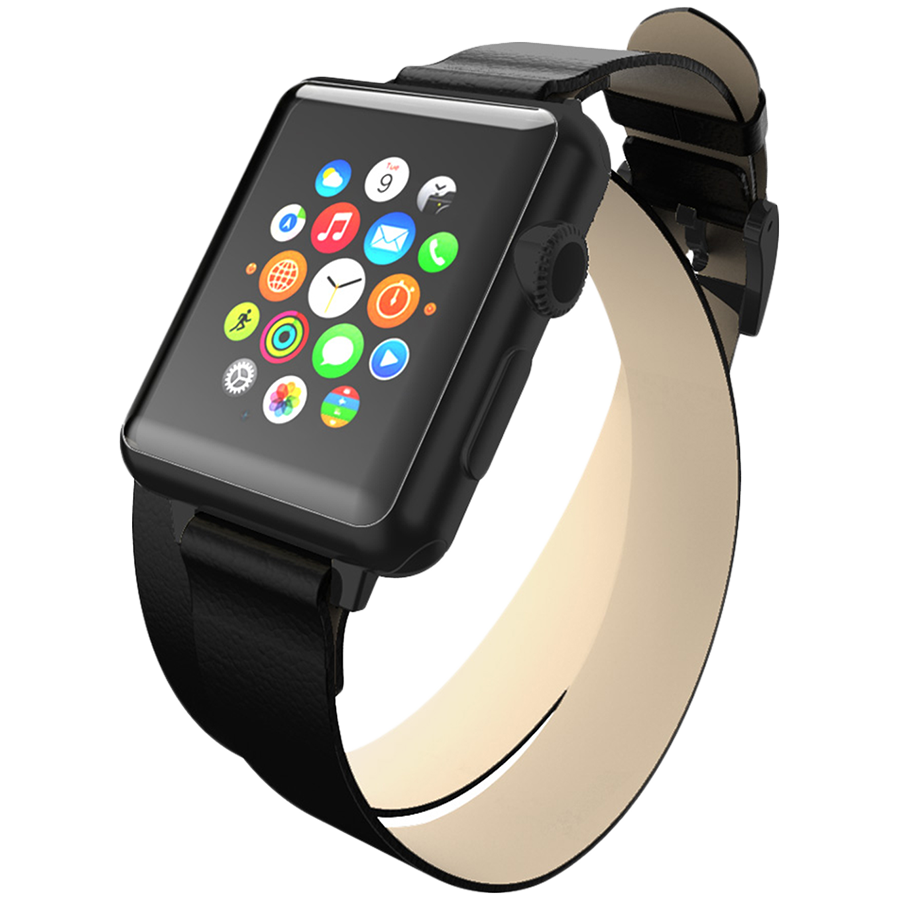 Ремешок INCIPIO Reese для Apple Watch 42мм Reese Double Wrap bandРемешок Reese Double Wrap Чёрный42/44/45 mm