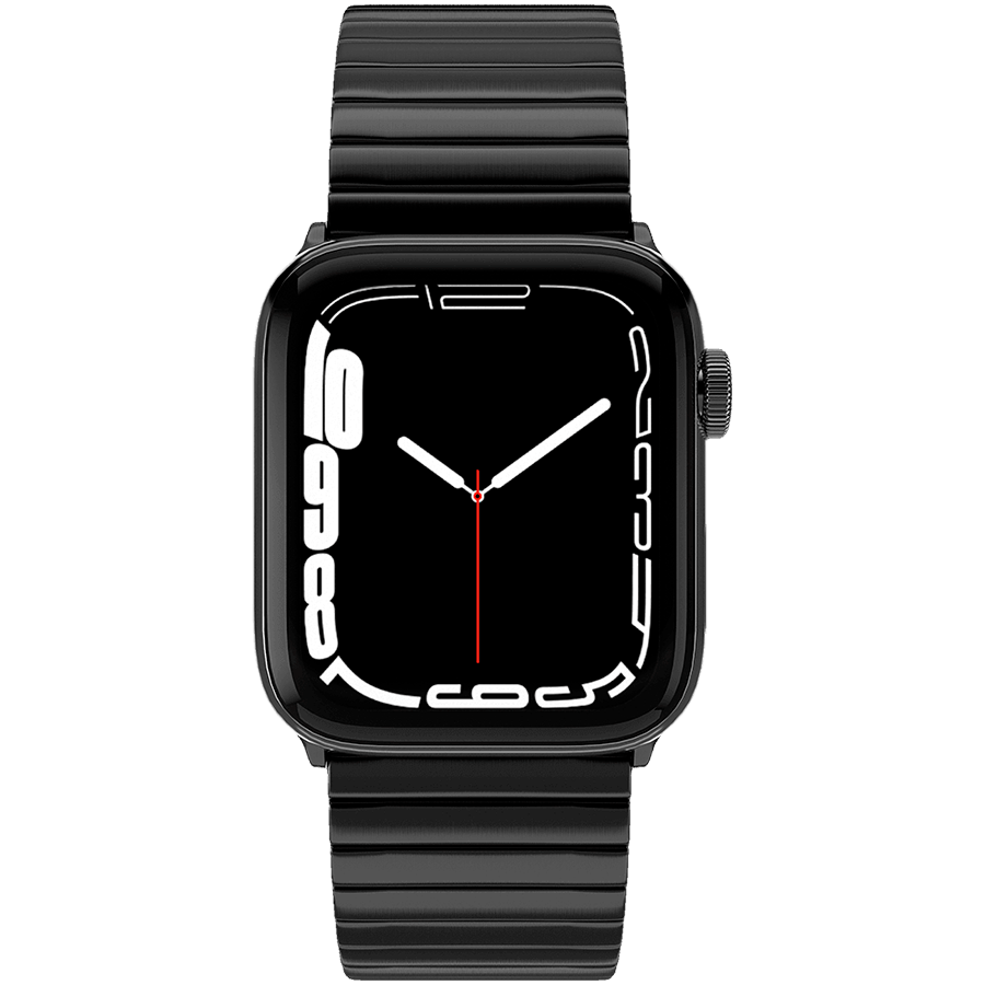 Ремешок из нержавеющей стали Casetify Monolink для Apple Watch 38/40/41, черный