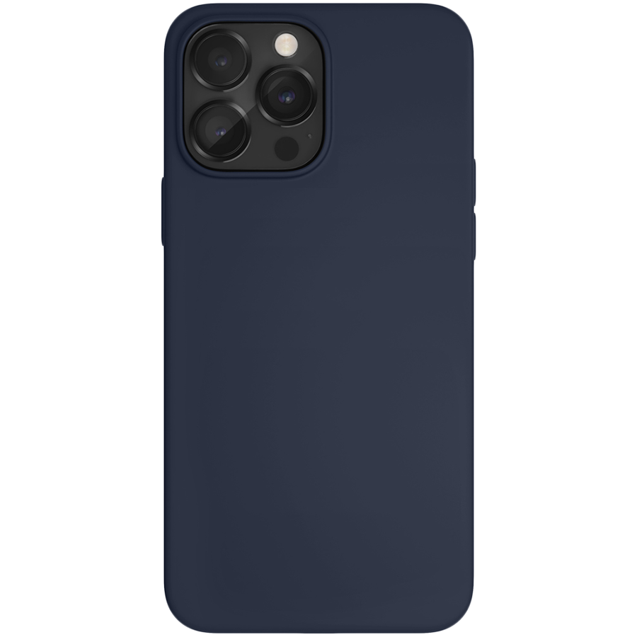 Чехол защитный "vlp" Silicone case with MagSafe для iPhone 14 ProMax, темно-синий