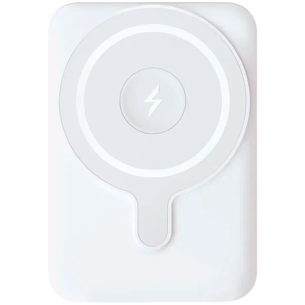 Аккумулятор внешний VLP Dual Magsafe PowerBank 5000 mAh, 3A, USB-C, белый