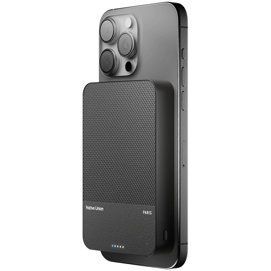 Внешний аккумулятор NATIVE UNION (Re) Classic Magnetic Power Bank Qi2 10000mAh, черный