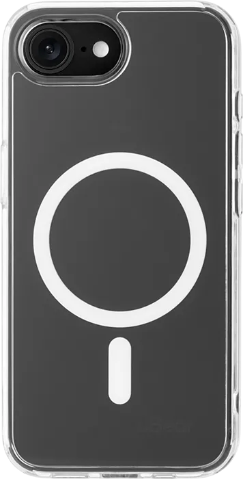 Чехол защитный uBear Real Mag Case для iPhone 16e, MagSafe совместимый, усиленный, прозрачный