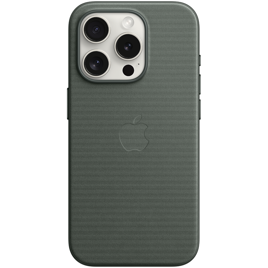 Чехол APPLE FineWoven Case с MagSafe Evergreen для iPhone 15 Pro Max