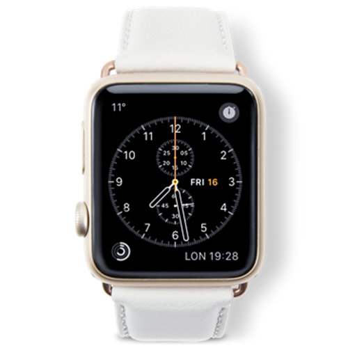 Ремешок DBRAMANTE1928 Copenhagen для Apple Watch 42мм Copenhagen StrapРемешок Copenhagen с застёжкой золотого цвета Мраморно-белый42/44/45 mm