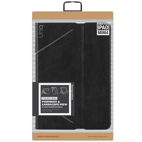 Чехол-книга UNIQ Transforma Чёрный для iPad mini (4-го поколения)