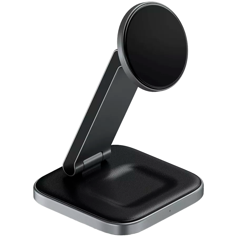 Беспроводное зарядное устройство-подставка Satechi 3-in-1 Foldable Qi2 Wireless Charging Stand