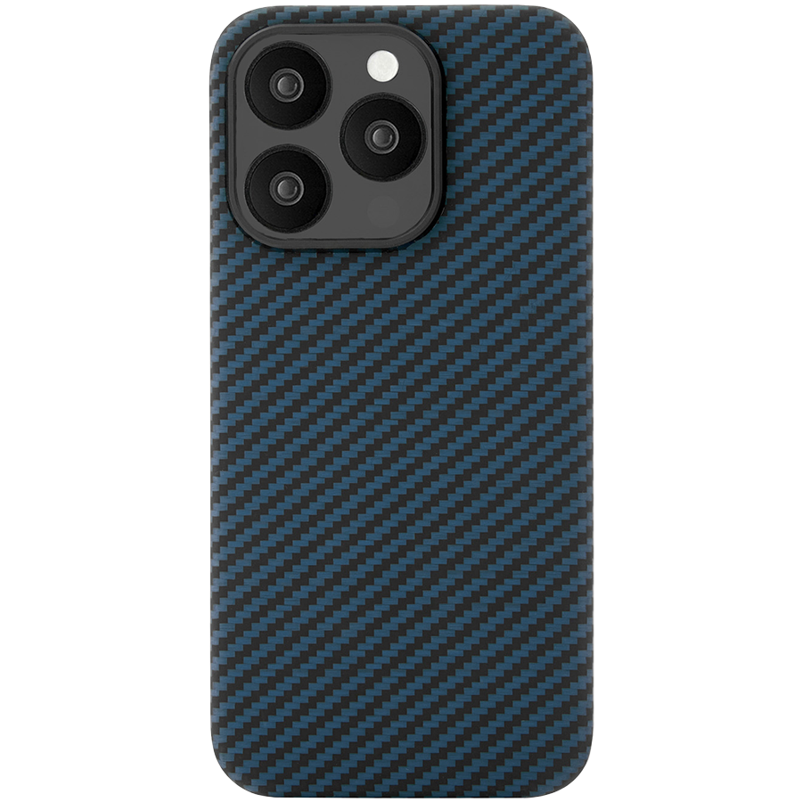 Чехол защитный uBear Supreme Kevlar Case, iPhone 15 Pro Max, MagSafe, синий