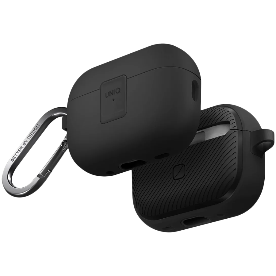 Uniq для Airpods Pro 2 чехол CLYDE Lock case Charcoal/Dark Grey