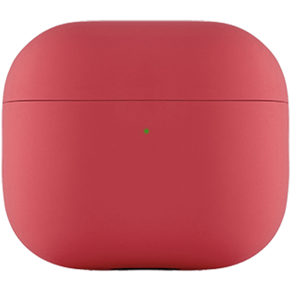 Чехол защитный для Airpods 3 Touch Pro Silicone  Case, 1.5 мм усиленный, красный