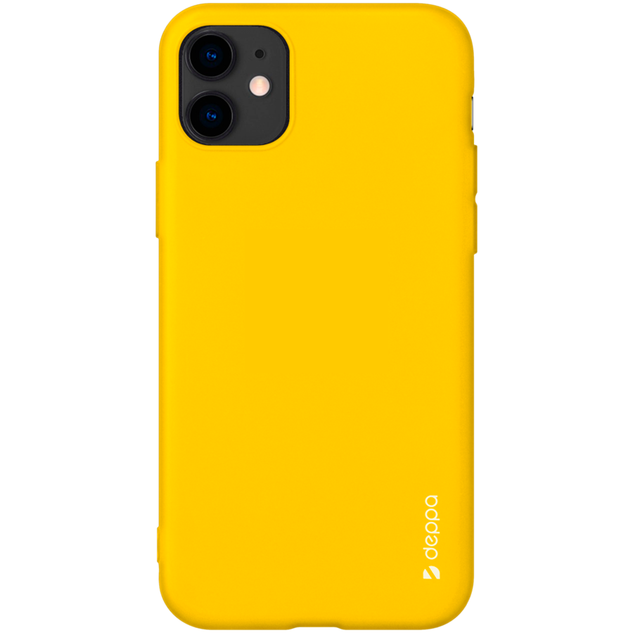 87245, Чехол Gel Color Case для Apple iPhone 11, желтый, картон, Deppa