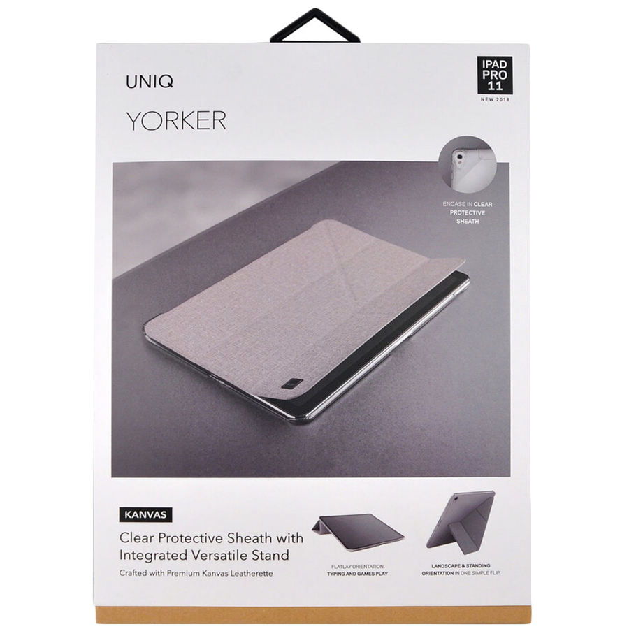 Чехол UNIQ Yorker Kanvas  Бежевый для iPad Pro 11 дюймов (1-го поколения)