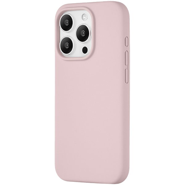 Чехол защитный uBear Touch Mag Case  iPhone 15 Pro  MagSafe  силикон  розовый