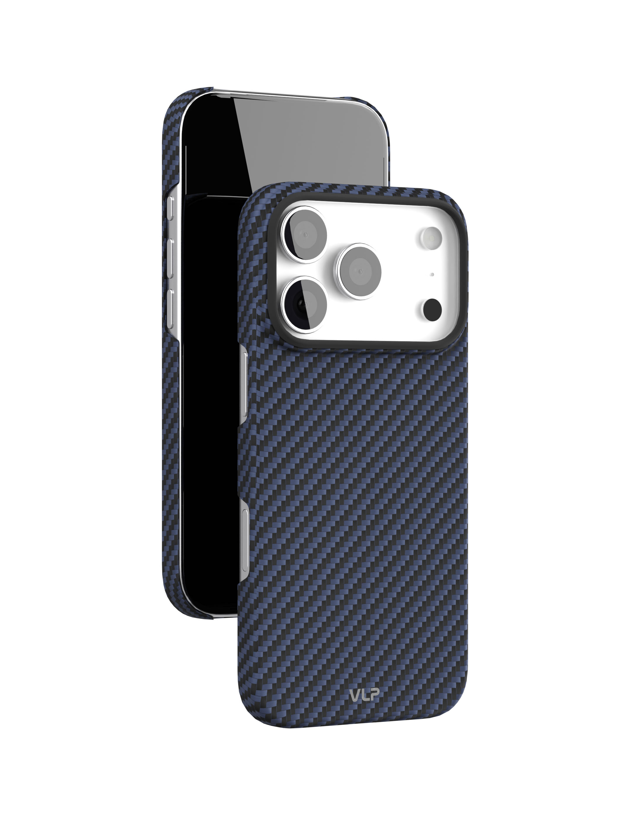 Чехол защитный VLP Kevlar Case с MagSafe для iPhone 17 Pro, синий