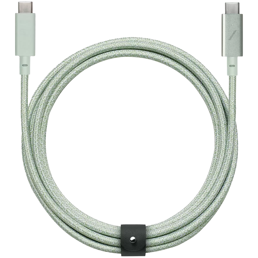 Кабель NATIVE UNION Belt Cable Pro (USB-C - USB-C, 2.4м) Мятный