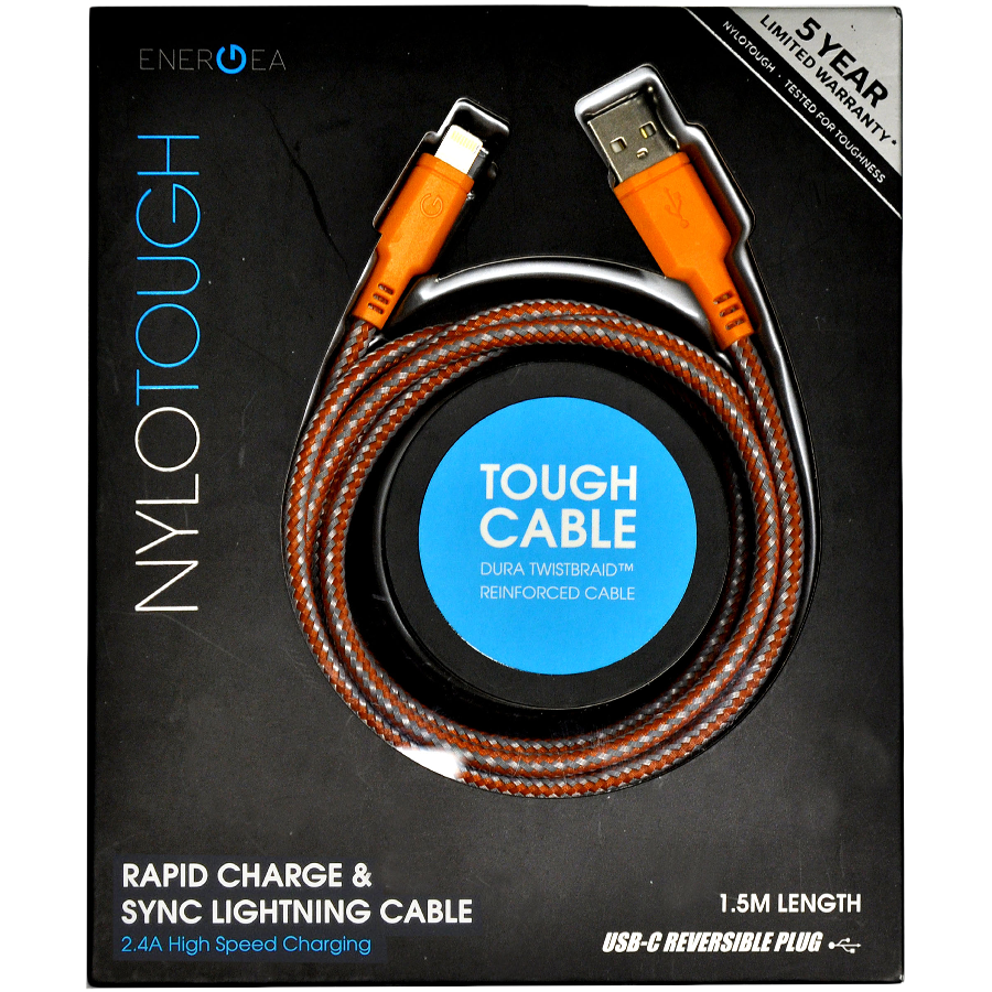 ENERGEA Кабель-переходник с USB на Lightning Nylotough