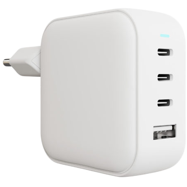 Сетевое зарядное устройство "vlp" G-Charge 100Вт 3*USB-C+USB-A, PD, QC, белый